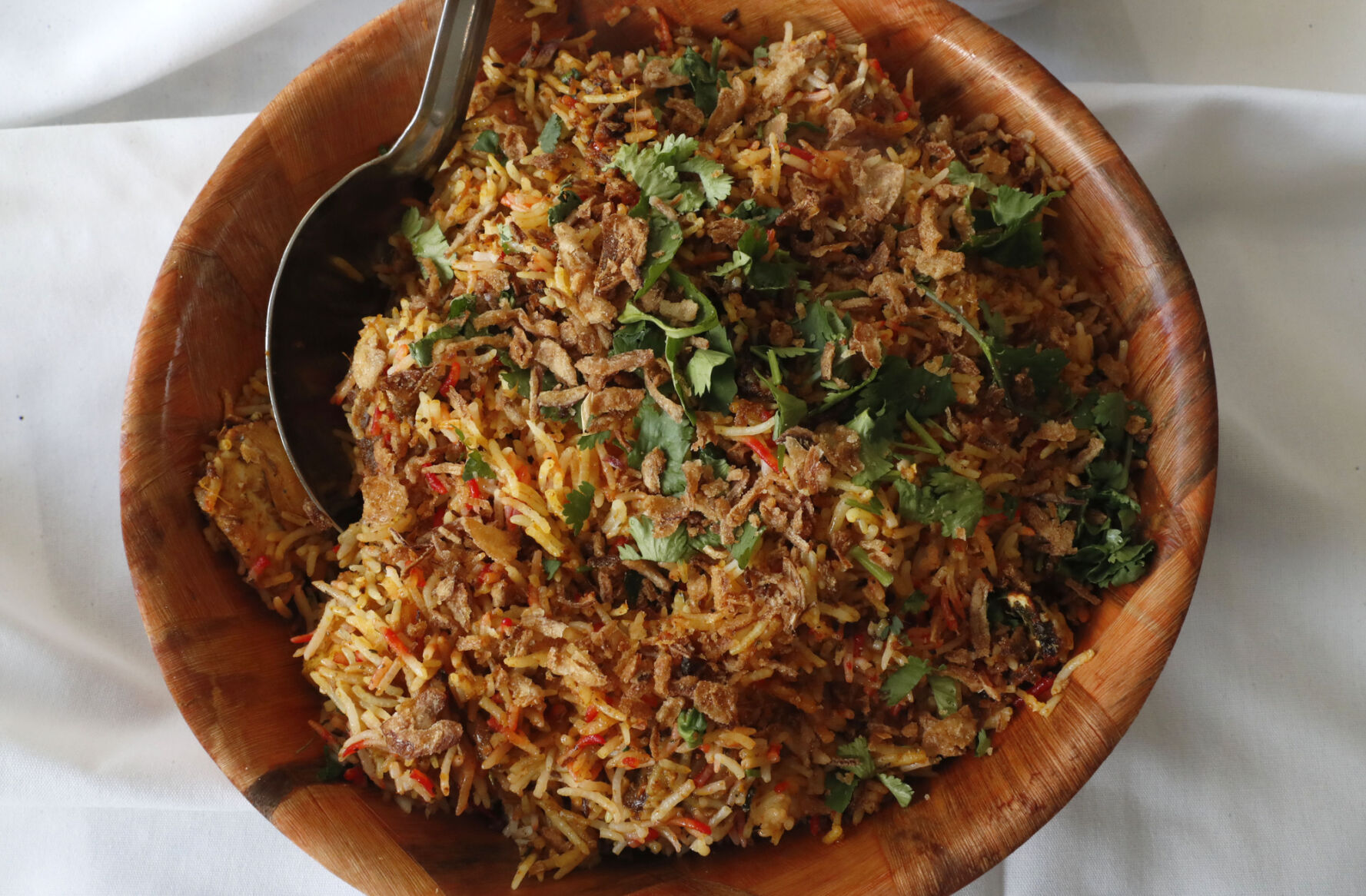 Special biryani at Taste of Nepal restaurant in Niagara Falls